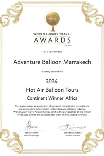 adventure certificate