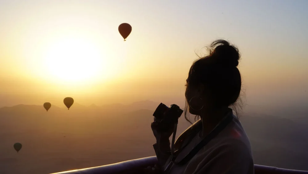 marrakech hot air balloon sunrise