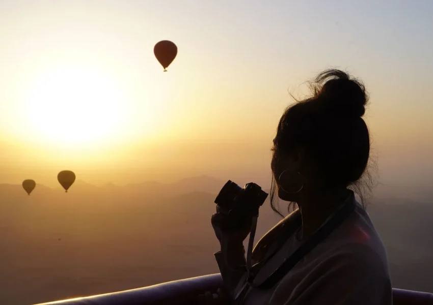 marrakech hot air balloon sunrise