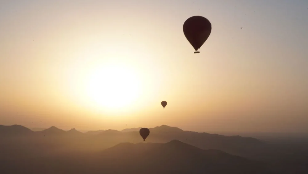 marrakech hot air balloon sunrise