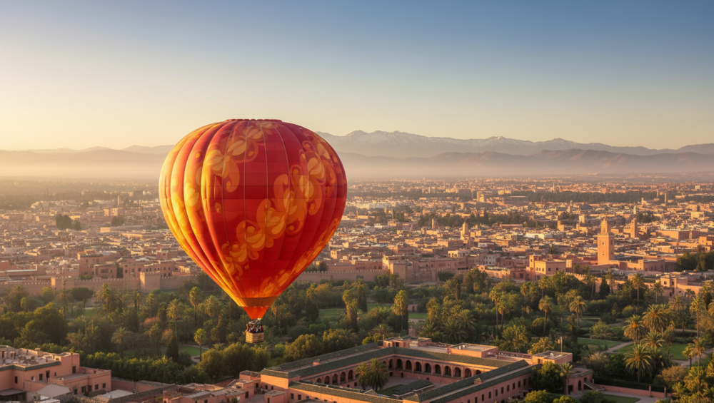 Marrakesh in a Hot Air Balloon