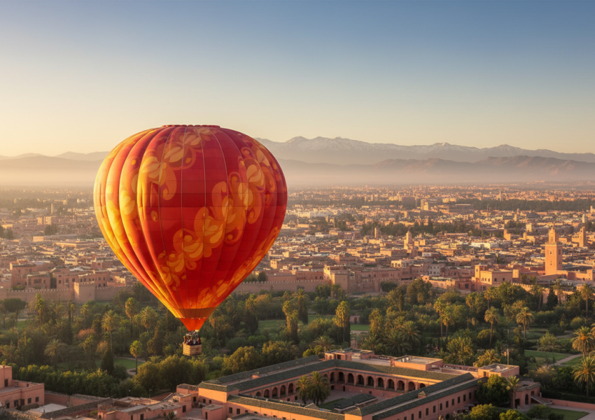 Marrakesh in a Hot Air Balloon