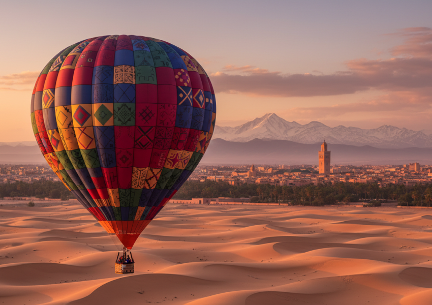 hot air balloon marrakech