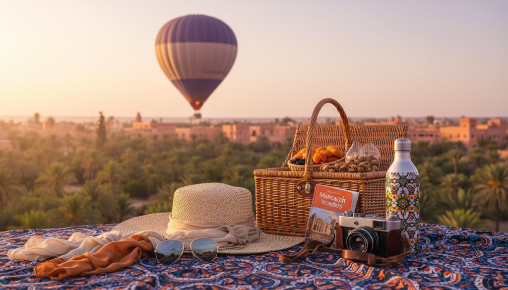 Marrakech hot air balloon ride accessories