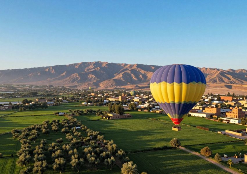 eco-friendly hot air balloon marrakech