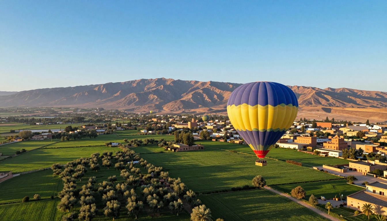 eco-friendly hot air balloon marrakech