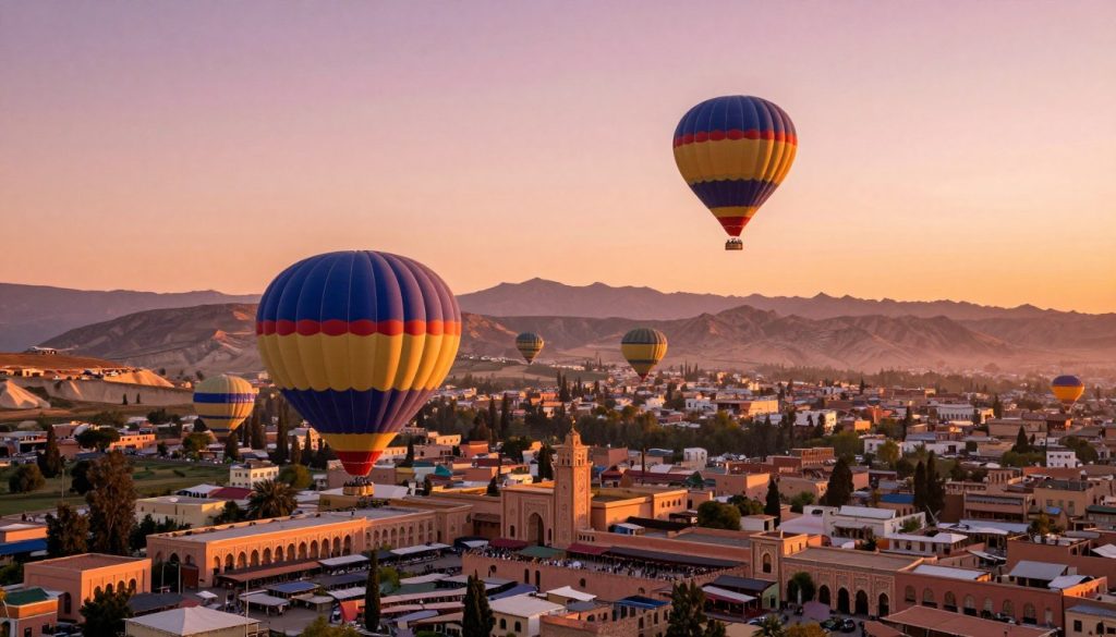 exploring marrakech from above