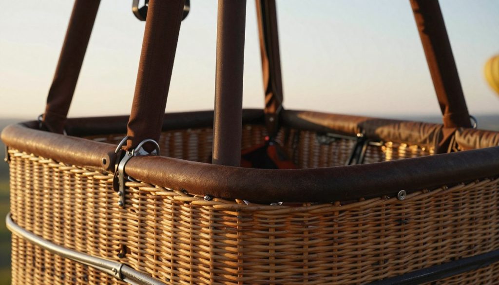hot air balloon basket materials