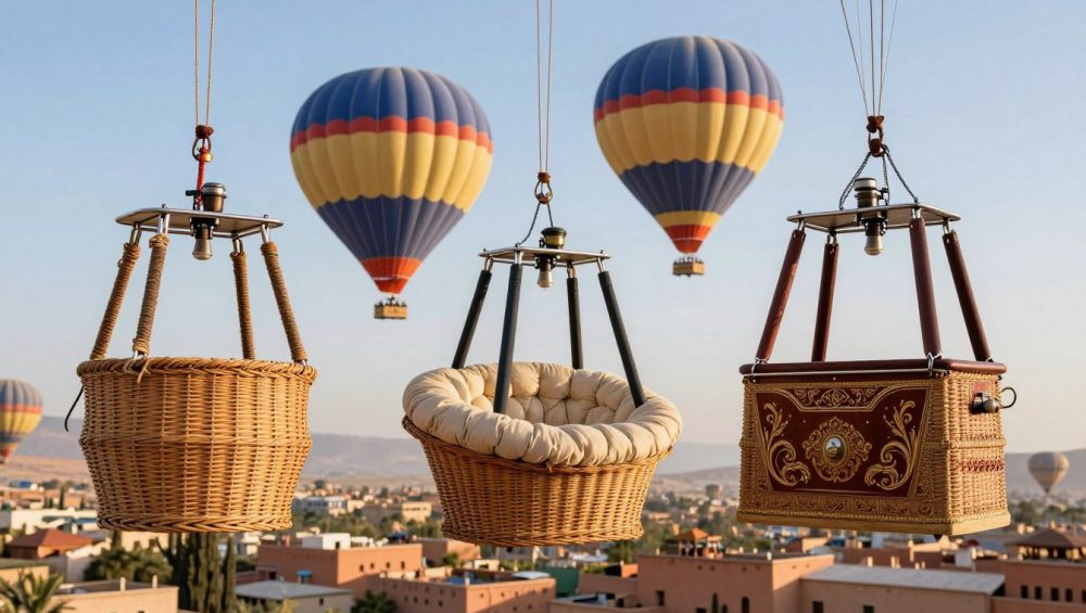 hot air balloon basket types marrakech