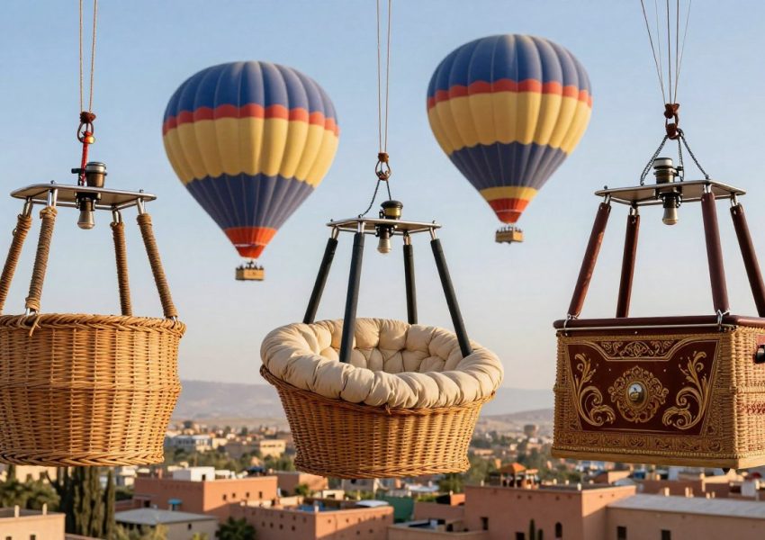 hot air balloon basket types marrakech