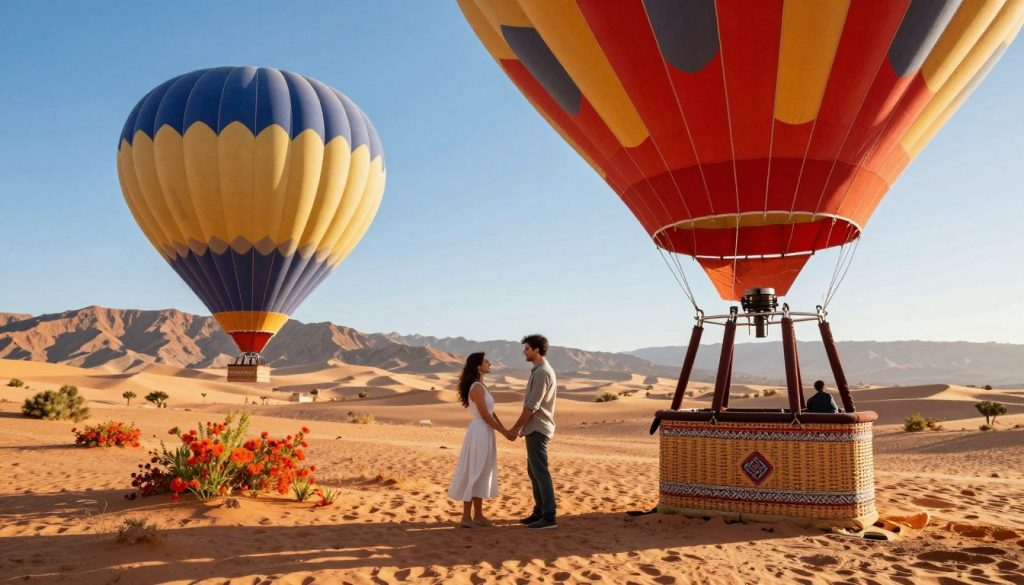 hot air balloon proposal Morocco