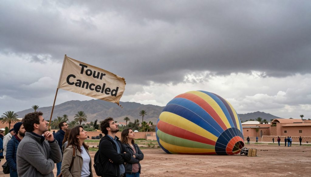 marrakech balloon tour cancellation due to weather