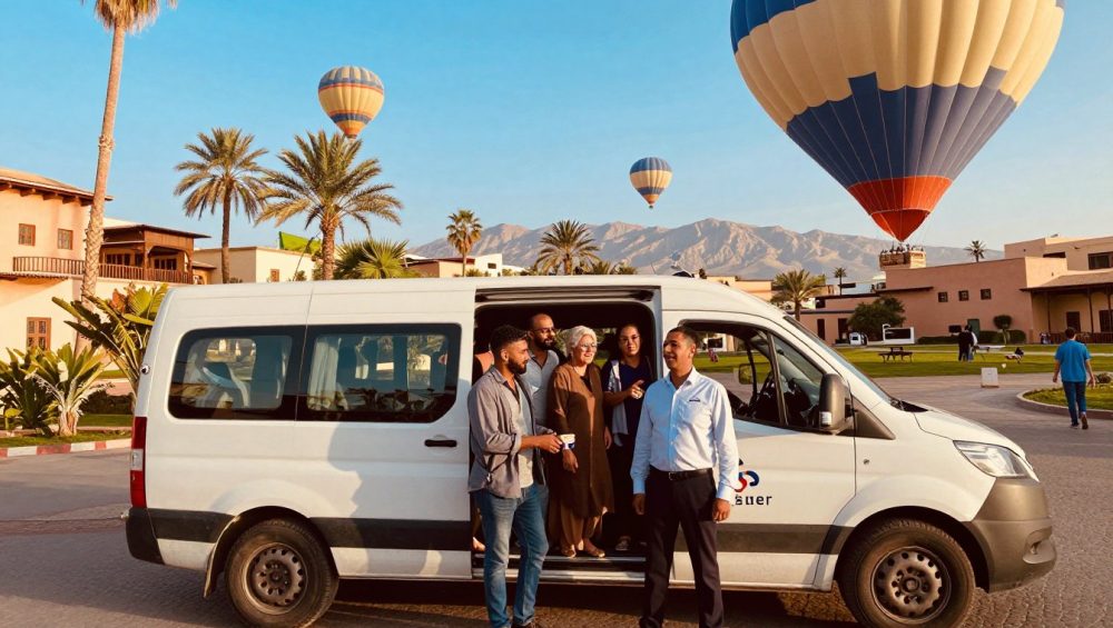 marrakech balloon tour hotel pickup