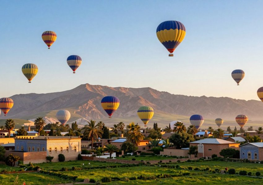 marrakech hot air balloon itinerary