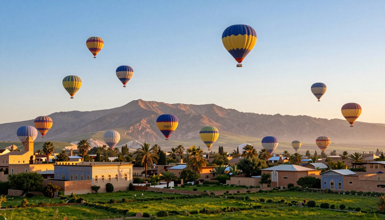 marrakech hot air balloon itinerary