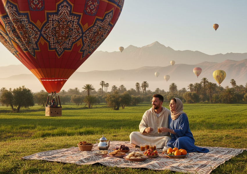 marrakech hot air balloon package inclusions
