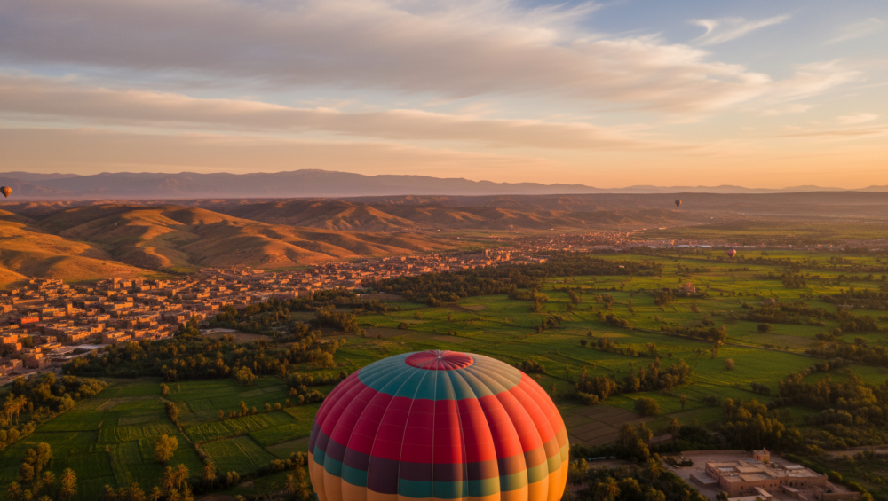 marrakech hot air balloon route