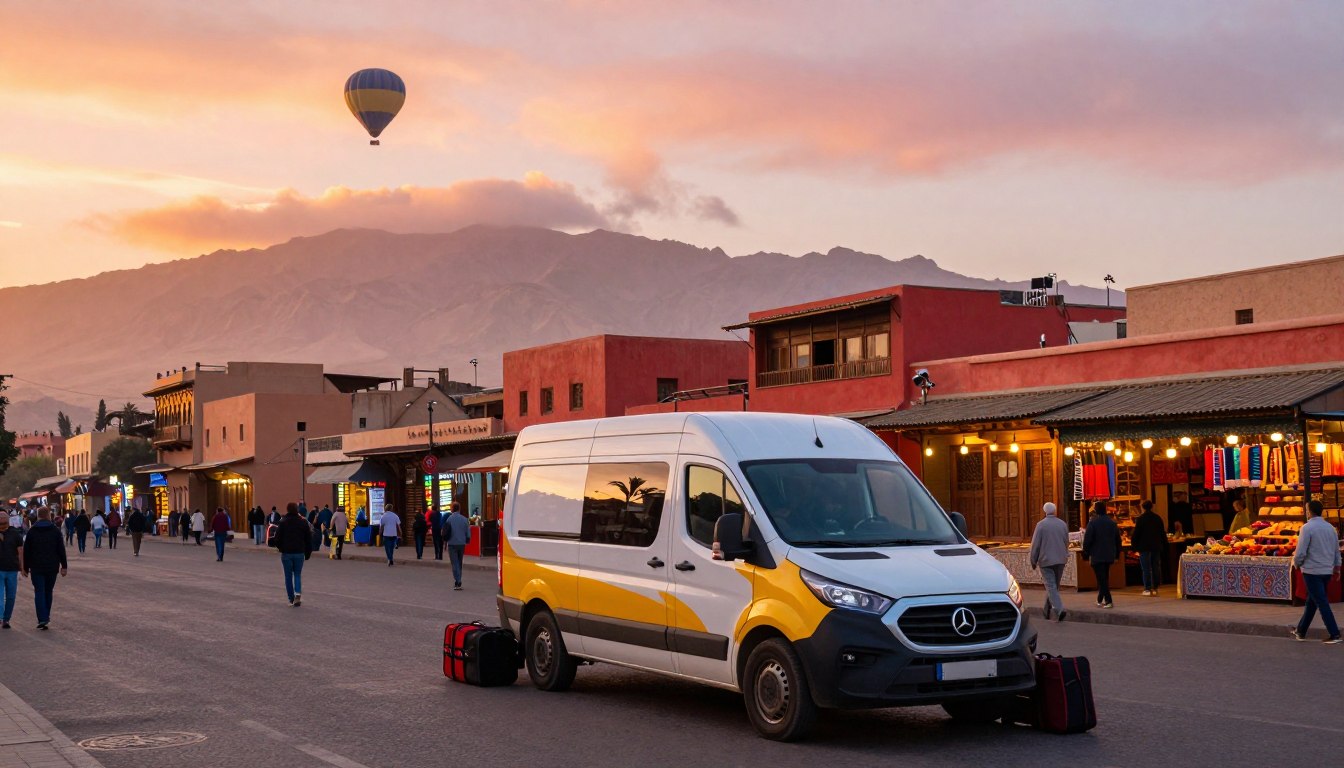 medina to balloon launch site transport