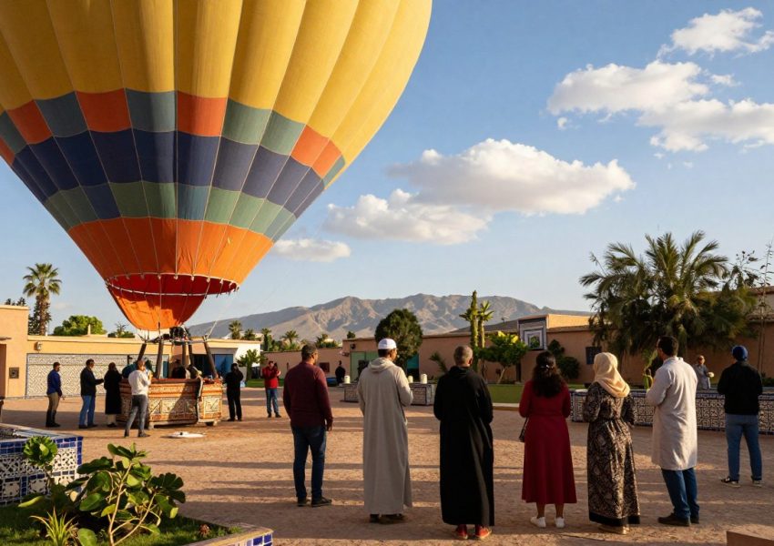 prepare for hot air balloon ride marrakech