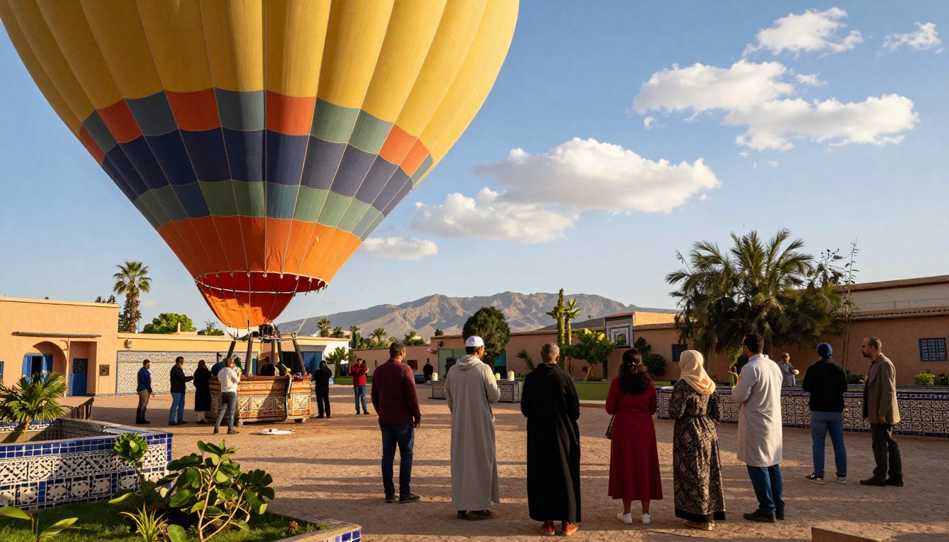 prepare for hot air balloon ride marrakech