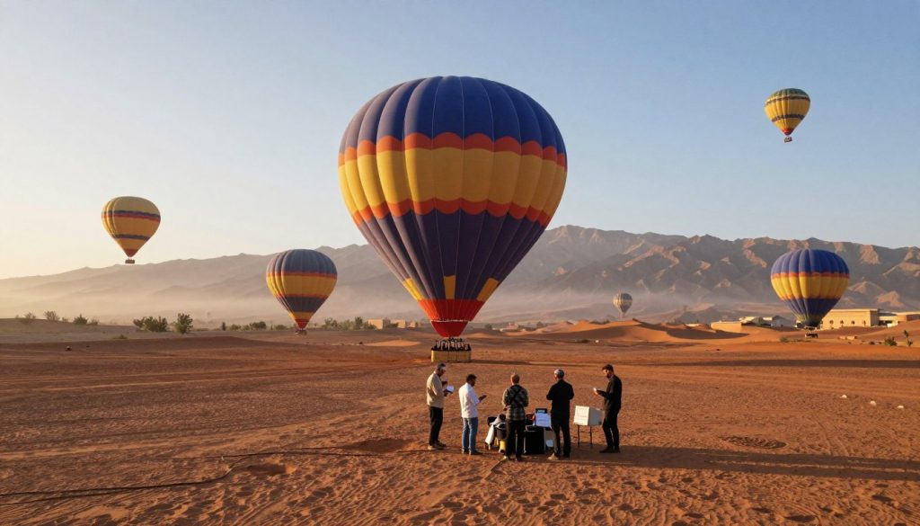 traditional hot air ballooning Morocco