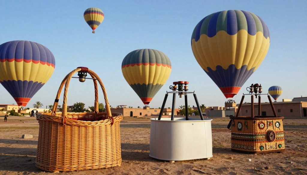 types of hot air balloon baskets