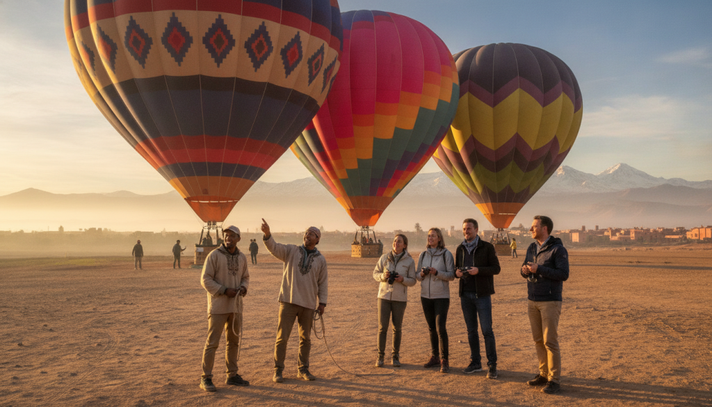 Hot air balloon ride operators in Marrakech