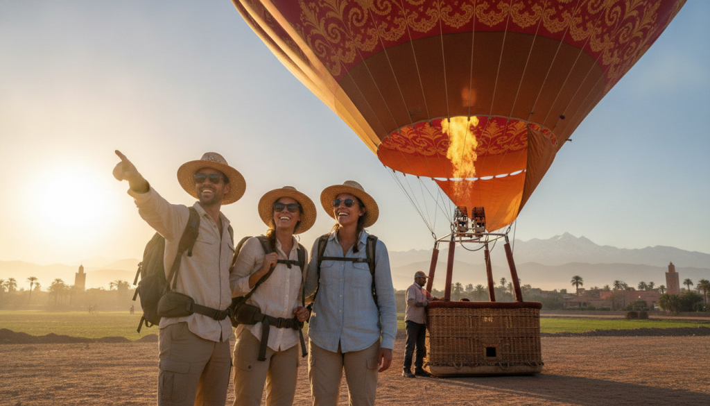 Marrakech balloon flight clothing
