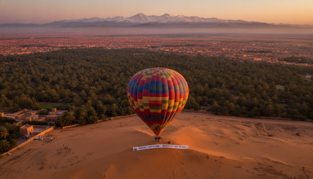 hot air balloon flight Marrakech