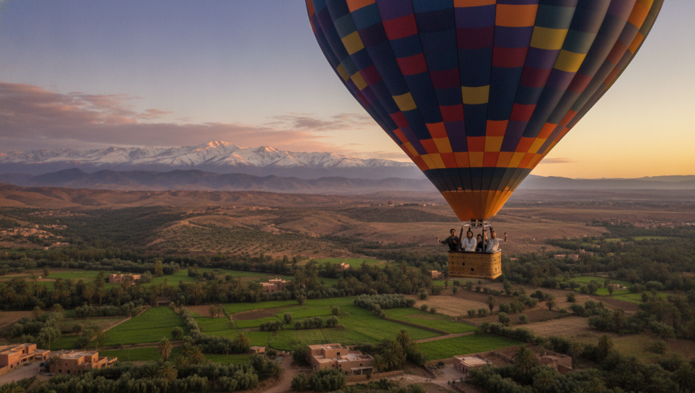 what to expect on a hot air balloon ride in Marrakech