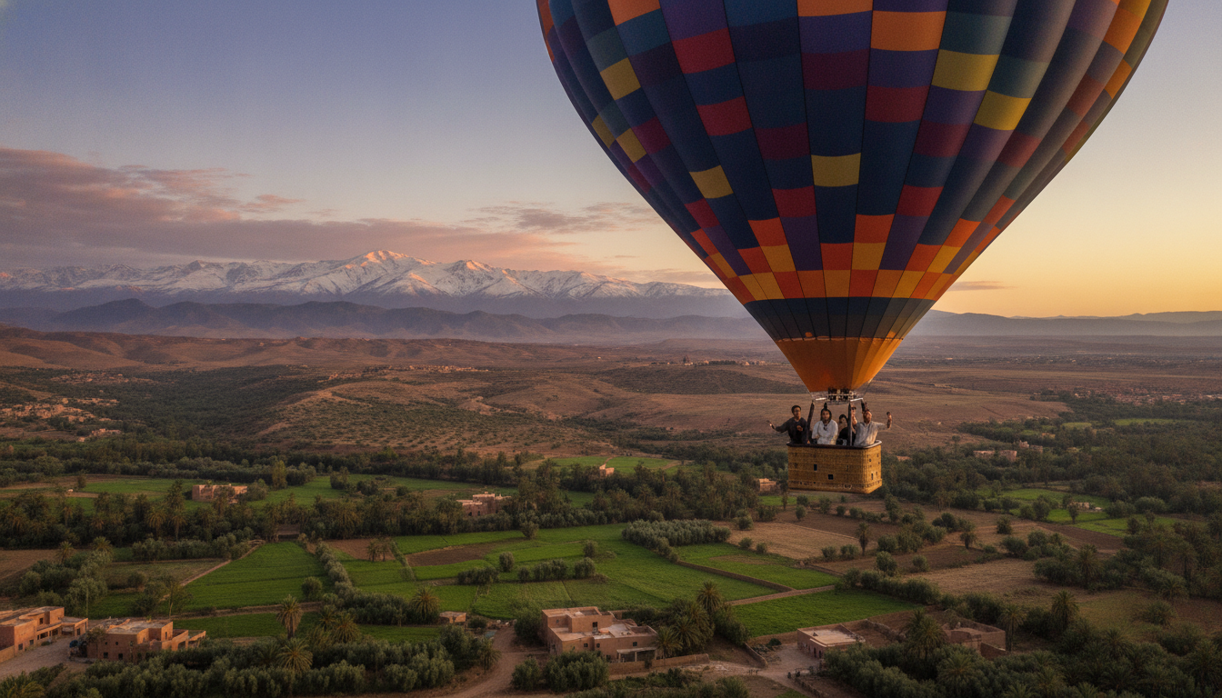 what to expect on a hot air balloon ride in Marrakech